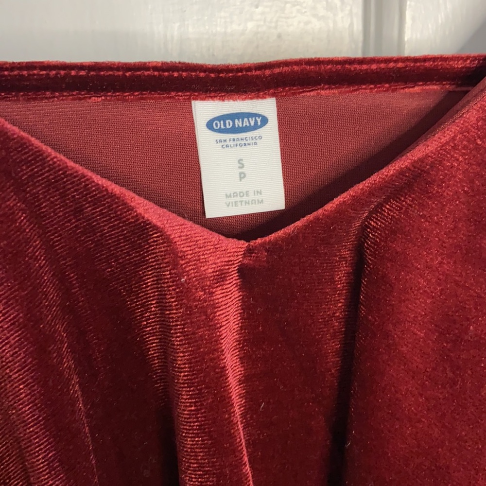 Velvet Ruffle Tank sz S - Picture 3 of 4